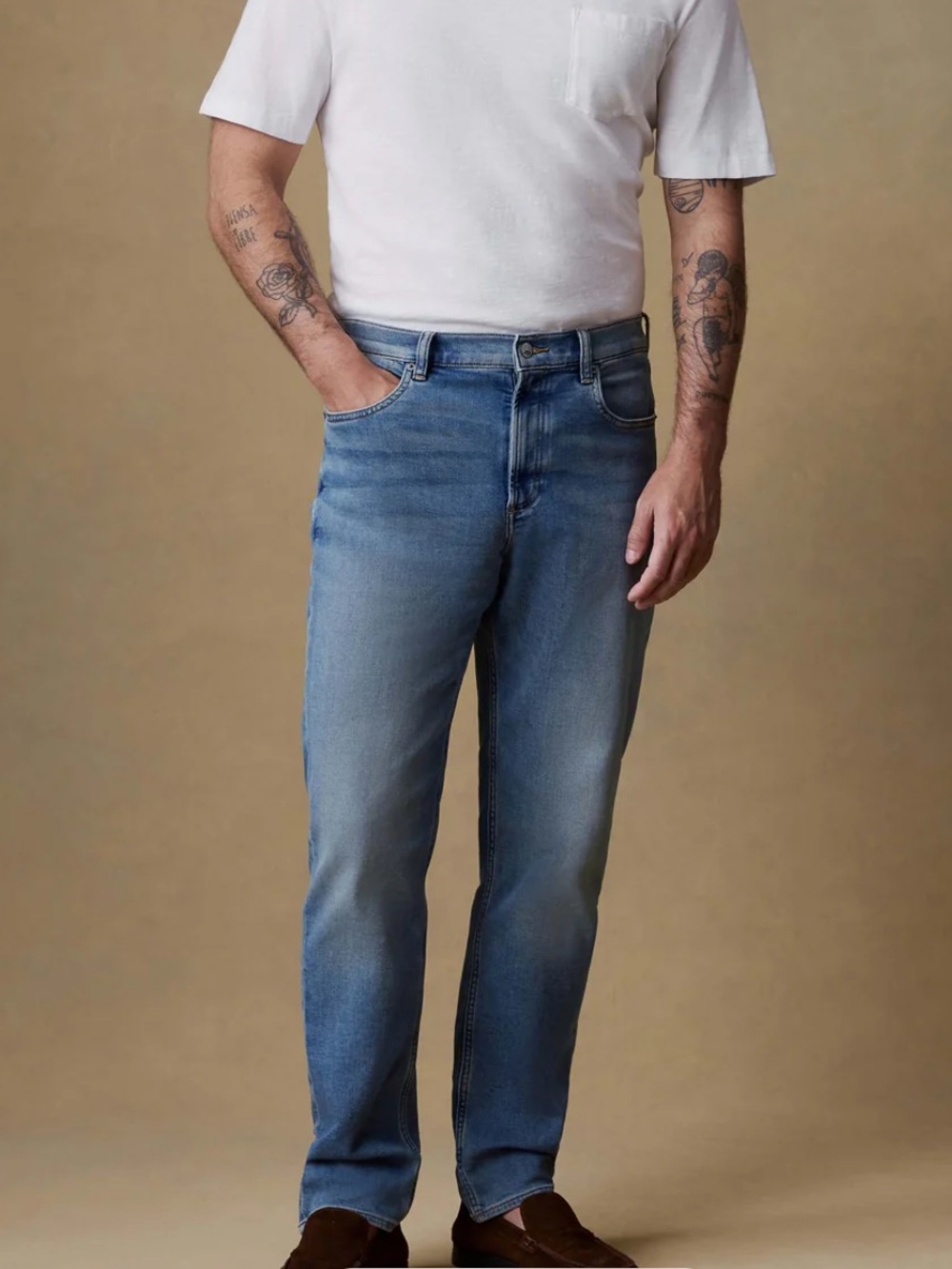 Faherty Stretch Terry 5 Pocket Jean Mens 31
